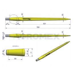 Sunkusis krautuvas 780mm Warynski Tur