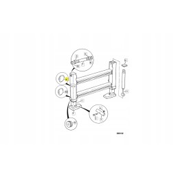 Atraminis slydimas ilgas tarnavimo laikas jcb 3cx 4cx 23 mm