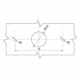 Stačiakampė LED šoninė gabaritinė lemputė 12 24v