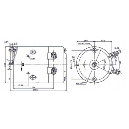 Elektros variklis hidrauliniam 12v 2 0 kw nuolatinės srovės generatoriui
