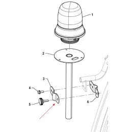 P5s48401127 įspėjamosios lemputės laikiklio laikiklis