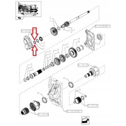 Žiedinė veržlė New Holland Case 5124794