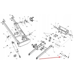 C271594 metalinis kaištis, be sriegių, 30 x 95