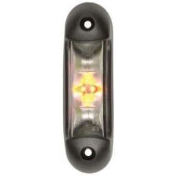 LED markerinė lempa 1 2 2w stačiakampė 12 24v balta