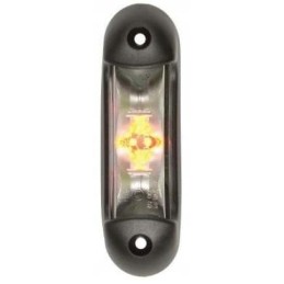 LED markerinė lempa 1 2 2w stačiakampė 12 24v balta