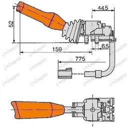 Krypties svirtis priekinė galinė New Holland 82034516