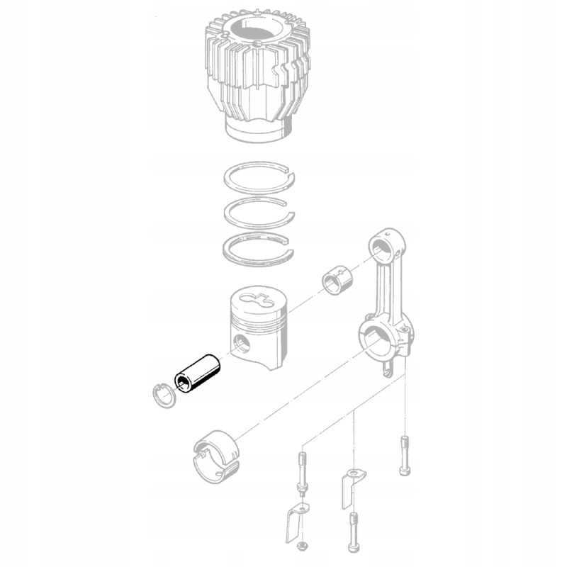Hatz 50106400 stūmoklio kaištis e786