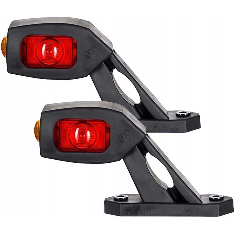 Įstrižainė šviesa, raudona ir balta, LED 12v 24v