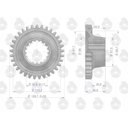 Ratas 4 pavara su 17 33 mf3 originaliu Ursus
