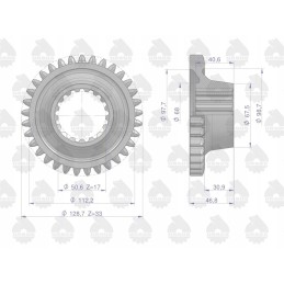 Ratas 4 pavara su 17 33 mf3 originaliu Ursus