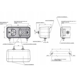 Dešinysis priekinis LED posūkio signalas ir stovėjimo lemputė