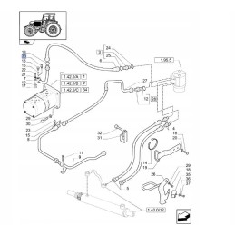 New Holland TD T5000 hidraulinės alyvos jutiklis