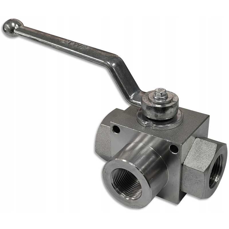 3 krypčių hidraulinis rutulinis vožtuvas, 1 colio, 140 l