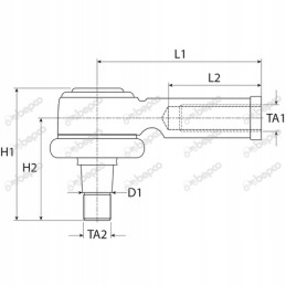 Massey Ferguson jungties rutulinis šarnyras 398 399 3075