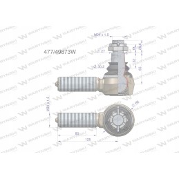 Vairo jungtis JCB 47749873 Warynski