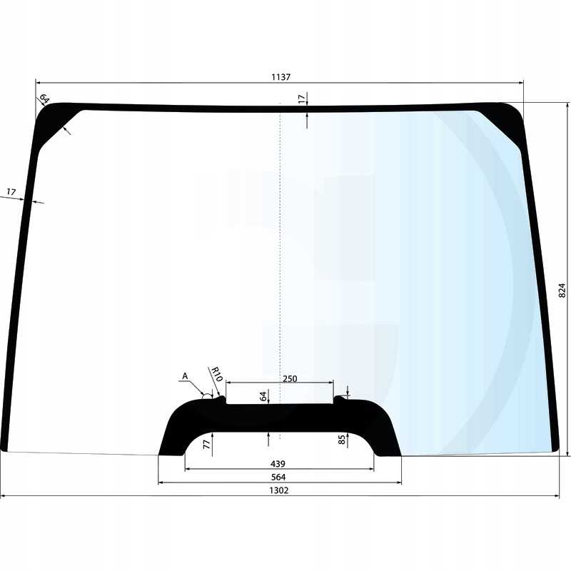Priekinio stiklo plienas 650s304257 granitas