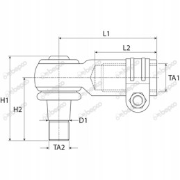 Massey Ferguson jungties rutulinis šarnyras 165 168 175