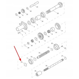 Te354 361t 08 guolio tarpiklio žiedas 4 mm