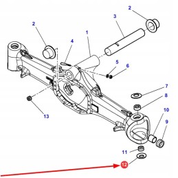3789561m1 stebulės redukcijos kaiščio poveržlė