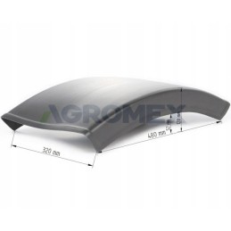 Plastikinis priekabos traktoriaus sparnas 330x560mm