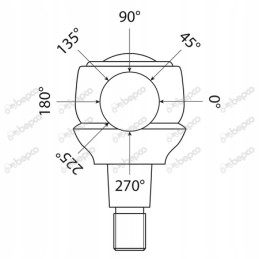 Rutulinis šarnyras massey ferguson 133 135 135v