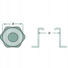 Kuro pildymo angos dangtelis new holland steyr 87610994