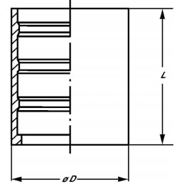 Oe15x29mm dn6 rankovė, chromuota alfagomma