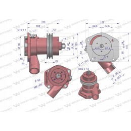 Vandens siurblys, dviejų juostų aukščio, C 385 Warynski