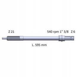 Kardaninio veleno masė 100 200l595 1 3 8 z6