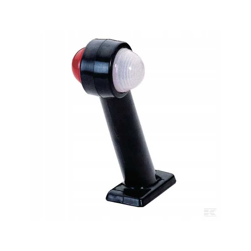 Šoninis gabaritinis žibintas 12v, raudonas, baltas, prisukamas