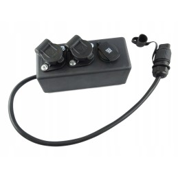 Dėžutė 2x 3 kontaktų cigarečių degiklio lizdui