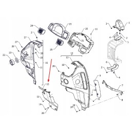 P5s45801270 centrinis apatinis kabinos dangtis