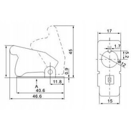 Dangtelio jungiklio viršutinis pistoleto komplektas oranžinis 12v