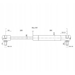 Teleskopinis amortizatorius 100n 305mm 525mm zetor
