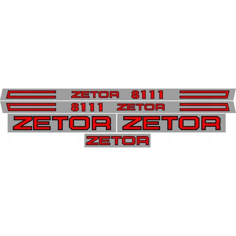 Zetor 8111 laminuoti lipdukai, komplektas, bortai, stogelis