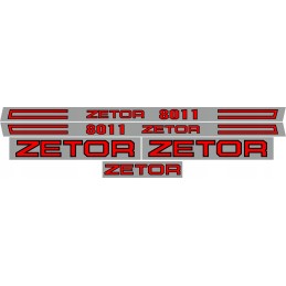 Zetor 8011 laminuoti lipdukai, komplektas, bortai, stogas