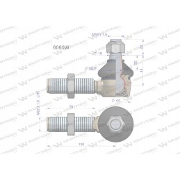 Manitou 6060 Warynski vairo jungtis