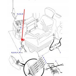 72500809 sėdynės tvirtinimas
