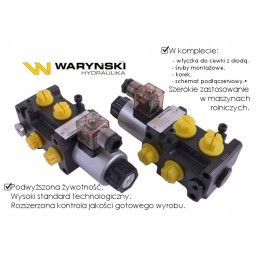 3 krypčių solenoidinis vožtuvas g1 2 12v 80l Warynski