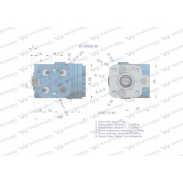 Hidraulinis orbitrol orbs 50 cm3 aps./min su vožtuvu