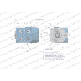 Hidraulinis orbitrol orbs 80 cm3 aps./min su vožtuvu