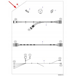 7104666m91 apšvietimo sijų remonto komplektas