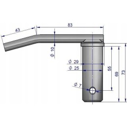 Smeigtukas, tvirtinantis laikiklio tvirtinimą z