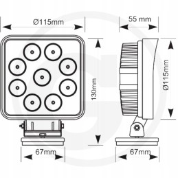 LED darbo lempa 27w 2200lm