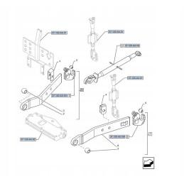 Apatinė trauklė, kairė, New Holland TD5 korpusas 47495847