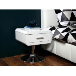 Actona komfortinė spintelė, balta, chromo MDF