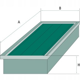 Salono oro filtras 124mm 472mm granitas