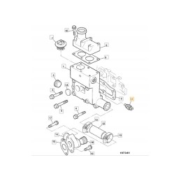 Temperatūros jutiklis perkins jcb 3cx 4cx 716 12800