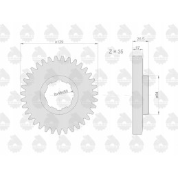 Antros ir penktos pavarų krumpliaratis, varantis C 330 originalų Ursus