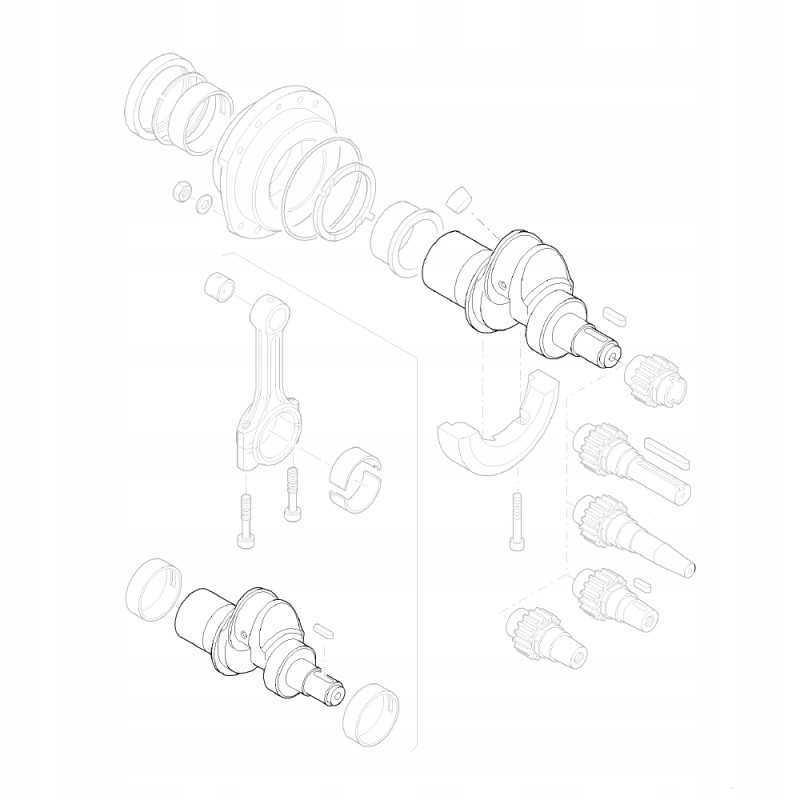 Hatz 01269910 alkūninis velenas 1d30 1d31 1d40 1d41